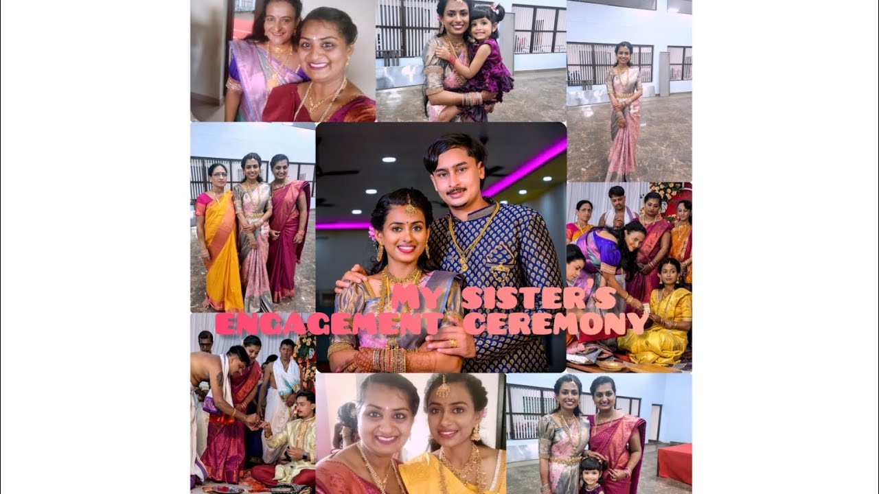 My sister got engaged..❤️😘@VinishVaishu and @Rakshita_Talks