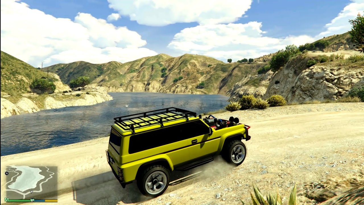 GTA 5 Enhanced Realistic Graphics - Car Modified Powerful Engine 