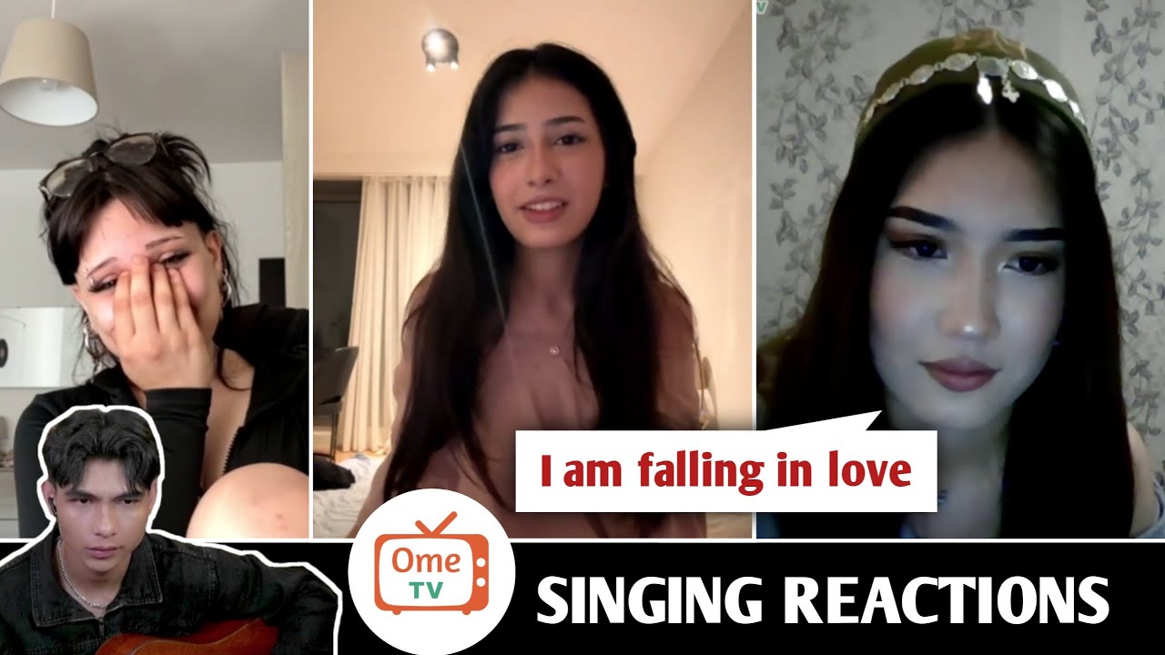 Kepincut dah tuh cewek cewek Bule abis dinyanyiin cowok Indonesia !! SINGING REACTIONS OmeTV