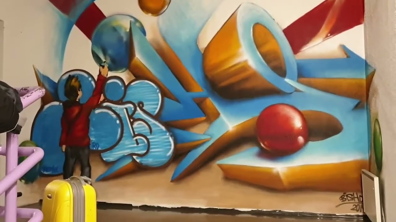 Legal e Ilegal GRAFFITI #graffiti #travel ⚡BISHO SEVILLANO