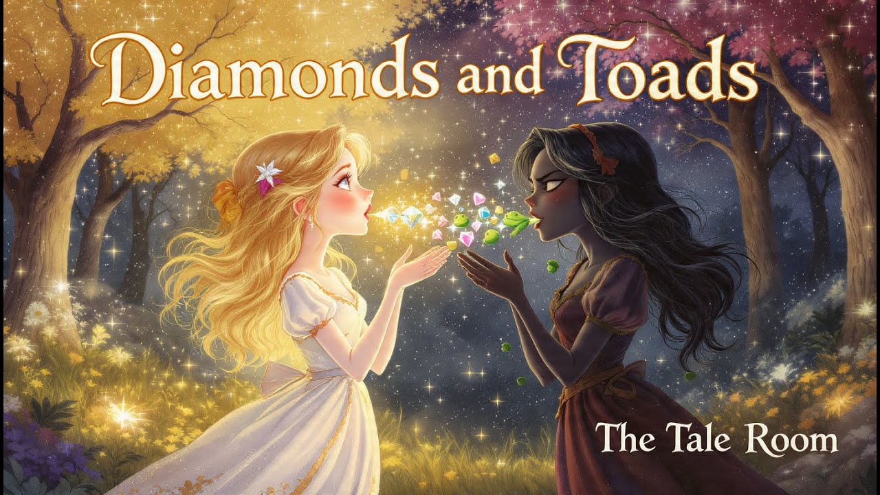 Diamonds and Toads – A Magical Fairy Tale of Kindness vs Greed #moralstories #shortstories #cartoon