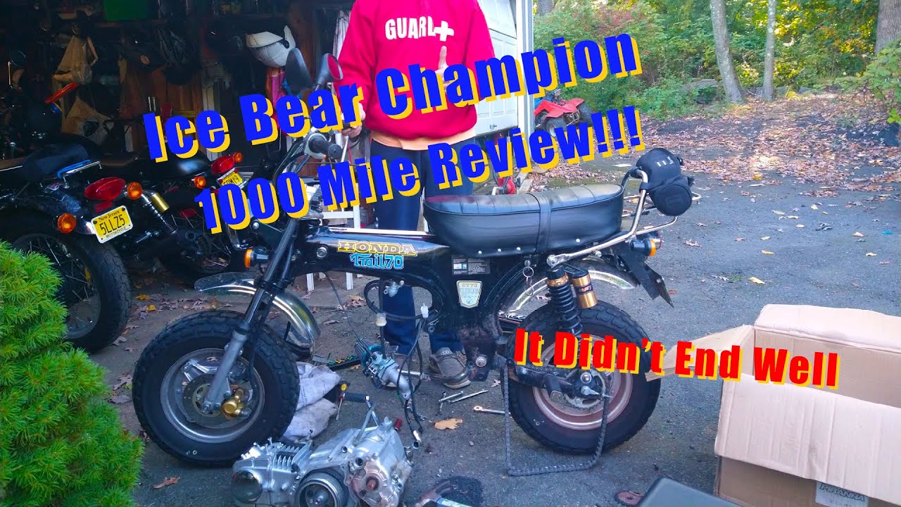 Обзор клона Honda ct70 IceBear Champion 125cc на 1000 миль. Часть 3. Насколько он плох???