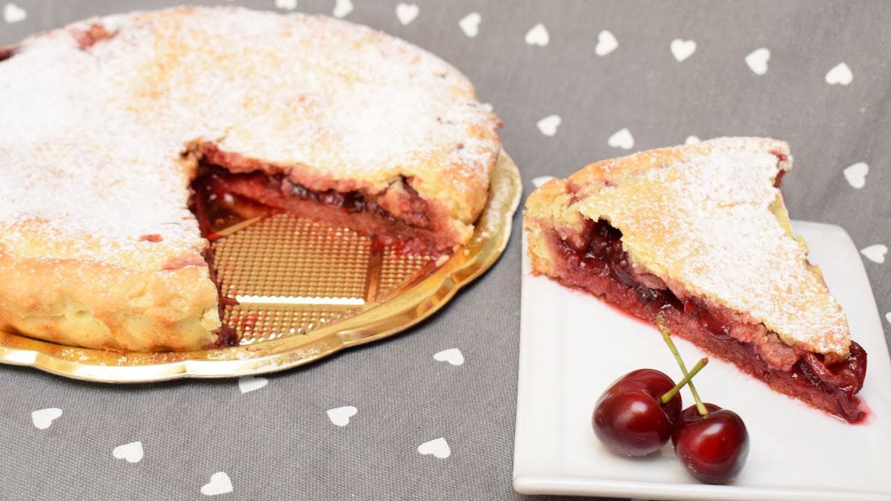 CROSTATA DI CILIEGIE PAZZA +  extra BISCOTTI cocco e ciliegie