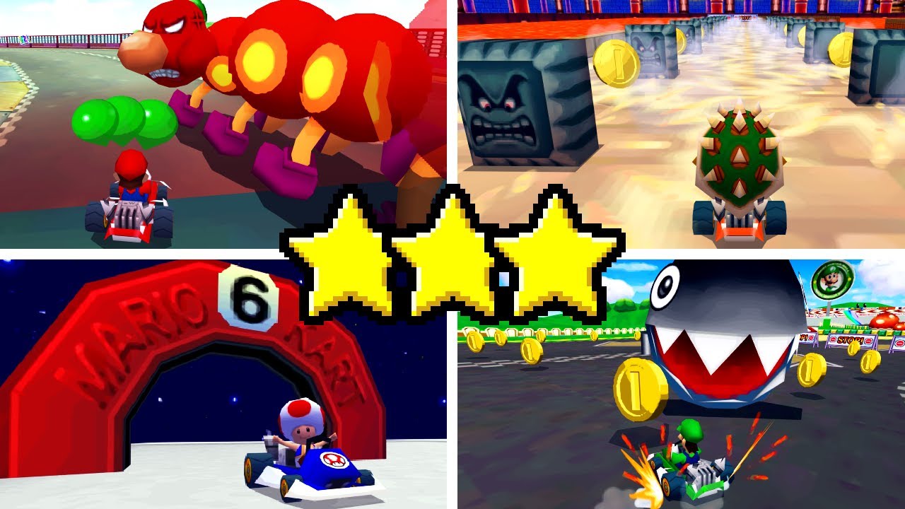 Mario Kart DS HD - All 63 Missions (3-Star Ranking)