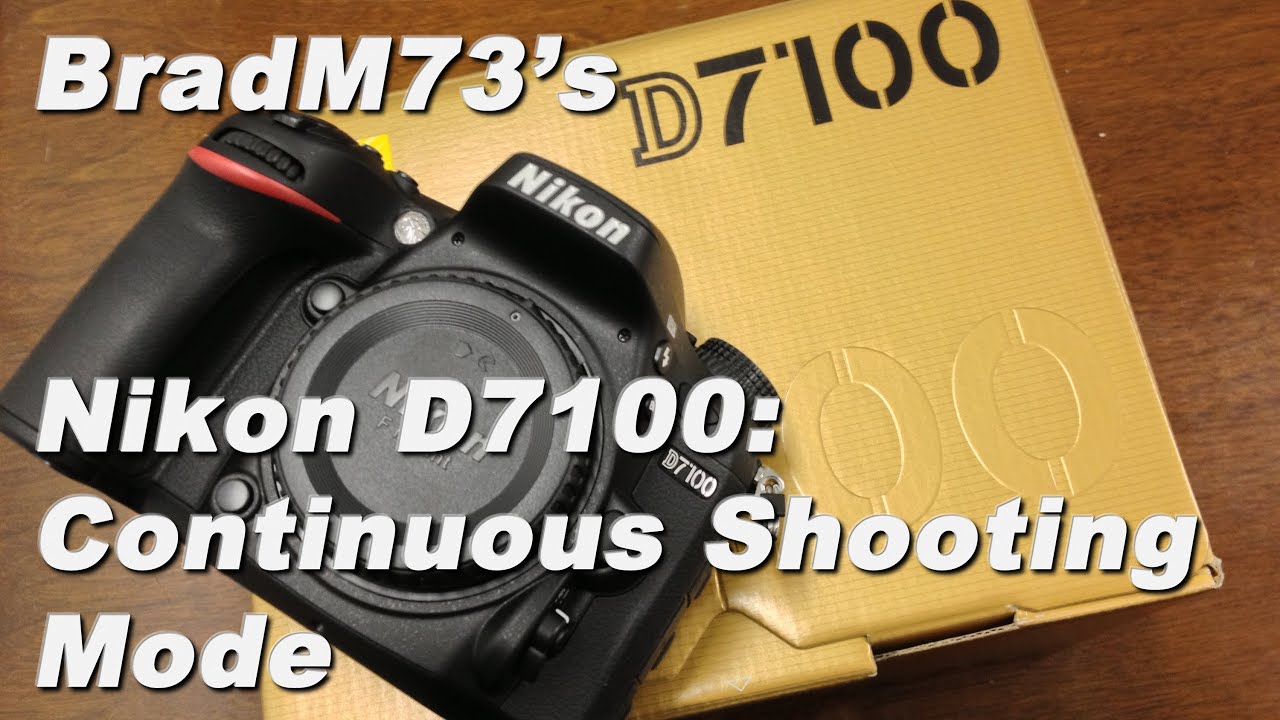 Nikon D7100 Continuous Shooting Mode Speeds!!