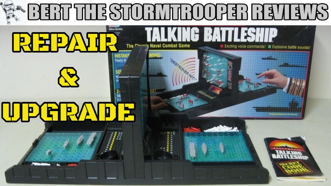 Electronic Talking BATTLESHIP Fix, Repair & Upgrade! Bert the Stormtrooper Reviews!