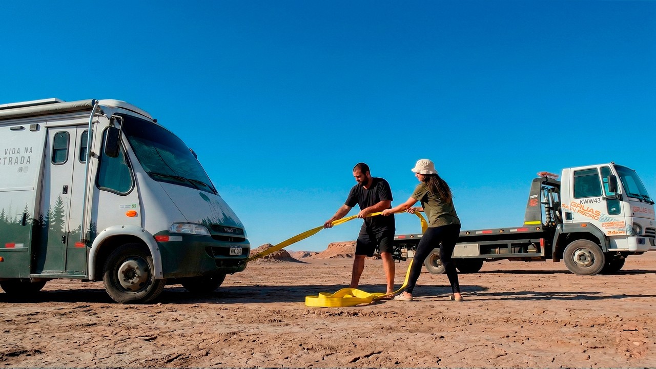 Tivemos que chamar um guincho no meio do deserto