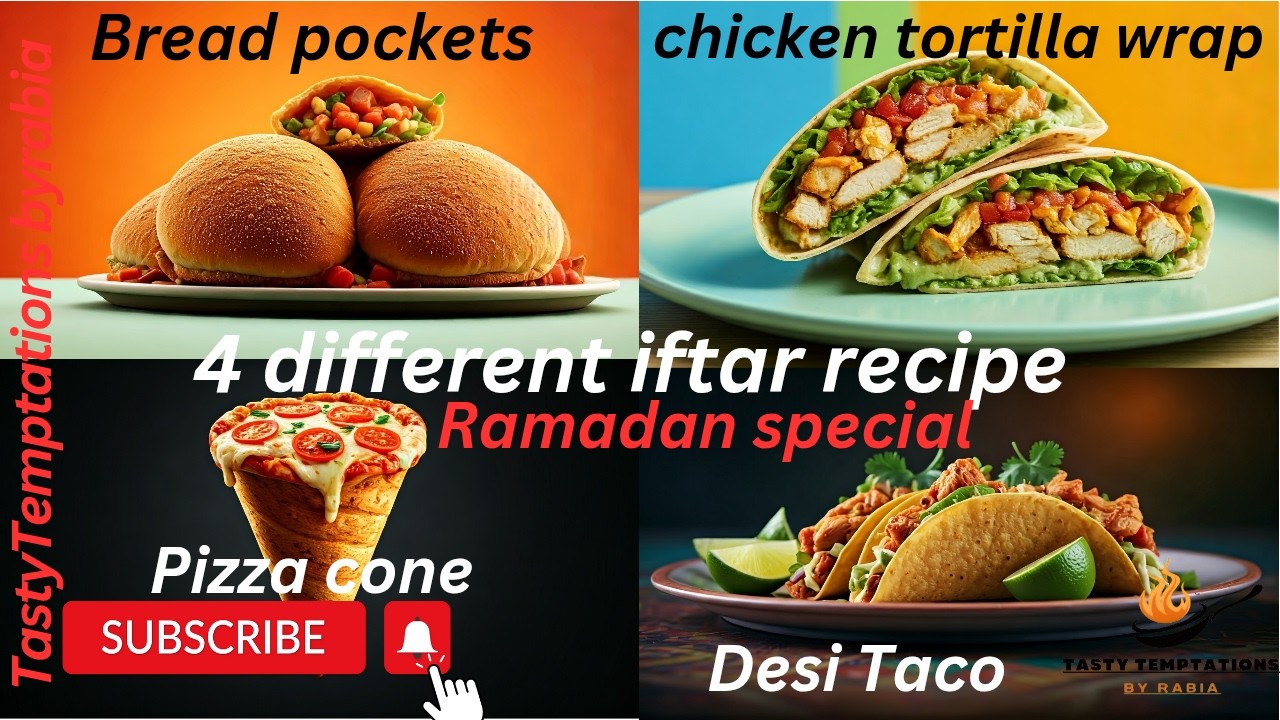 4 different Ramadan snacks recipe |4 yummy iftar recipe | Ramadanspecial |TastyTemptation byrabia