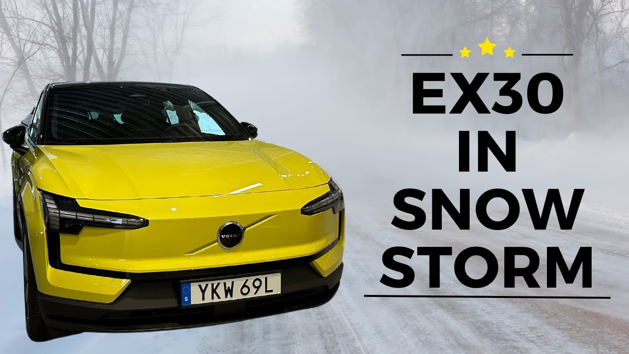 Volvo EX30 Twin Performance - Range test in Swedish snowy weather