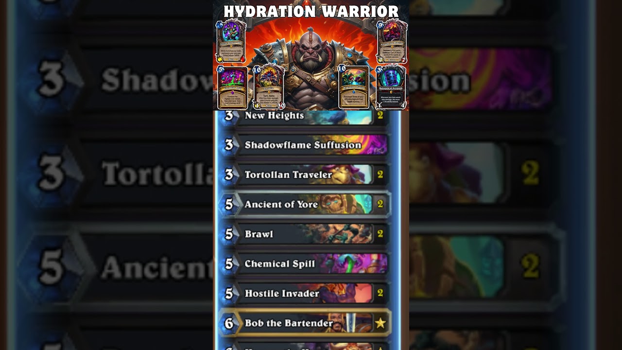 Lista talii Wojownika Nawodnienia &ndash; Hearthstone 32.2.2