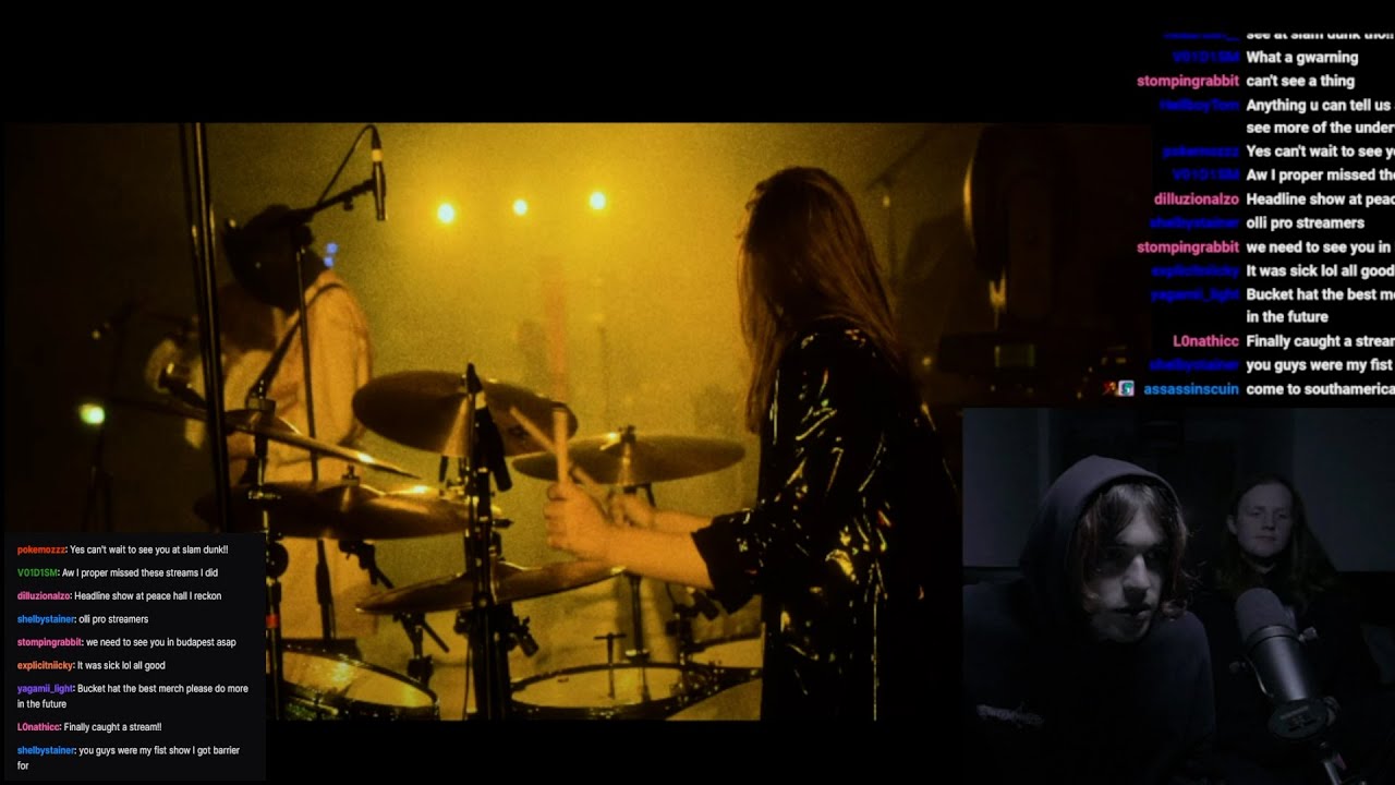 Static Dress react to lore theory video + drum cam (live @ twitch)