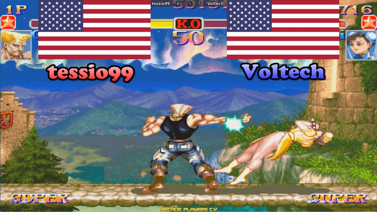 Super Street Fighter 2 Turbo ➤ tessio99 (Usa) vs Voltech (Usa) 슈퍼 스트리트 파이터 2 터보