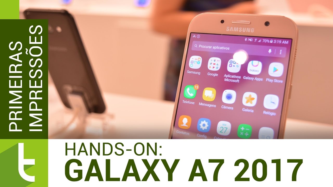 Galaxy A7 2017: hands-on e primeiras impressões  | TudoCelular.com