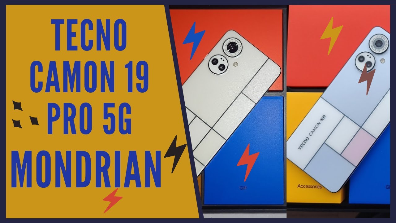 Tecno Camon 19 Pro Mondrian : De l'abstrait, du design, de l'art