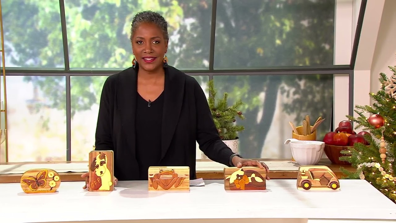 Carver Dan's Hand Made Wooden Puzzle Box w/ Magnetic Closure on QVC