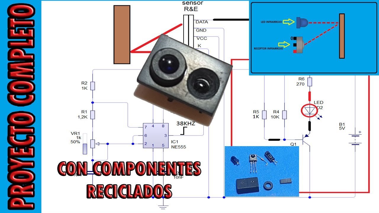 CONSTRUYE TU PROPIO SENSOR INFRARROJO MUY EFICAZ CON MATERIAL RECICLADO