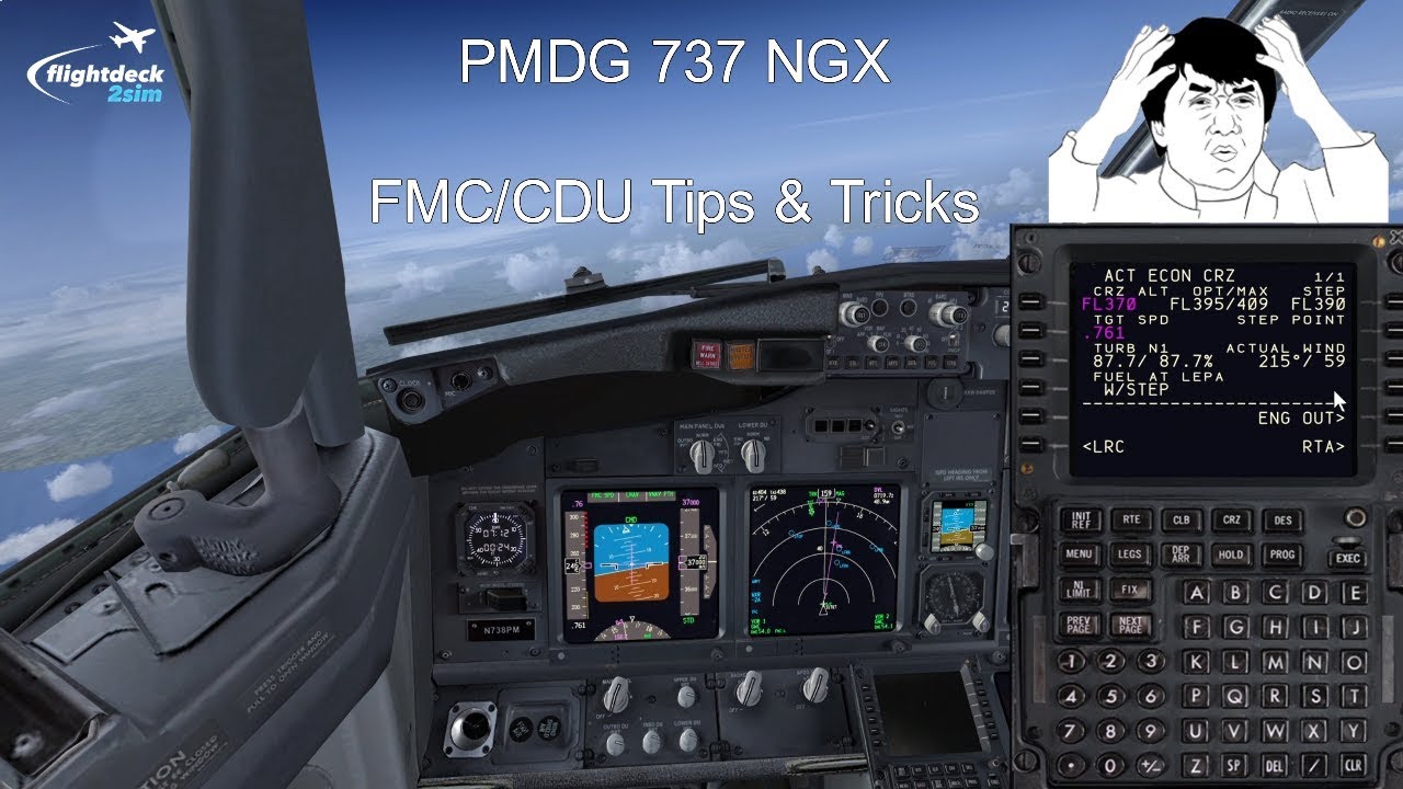 PMDG 737 FMC/CDU Tips & Tricks Tutorial from a Real Boeing Pilot