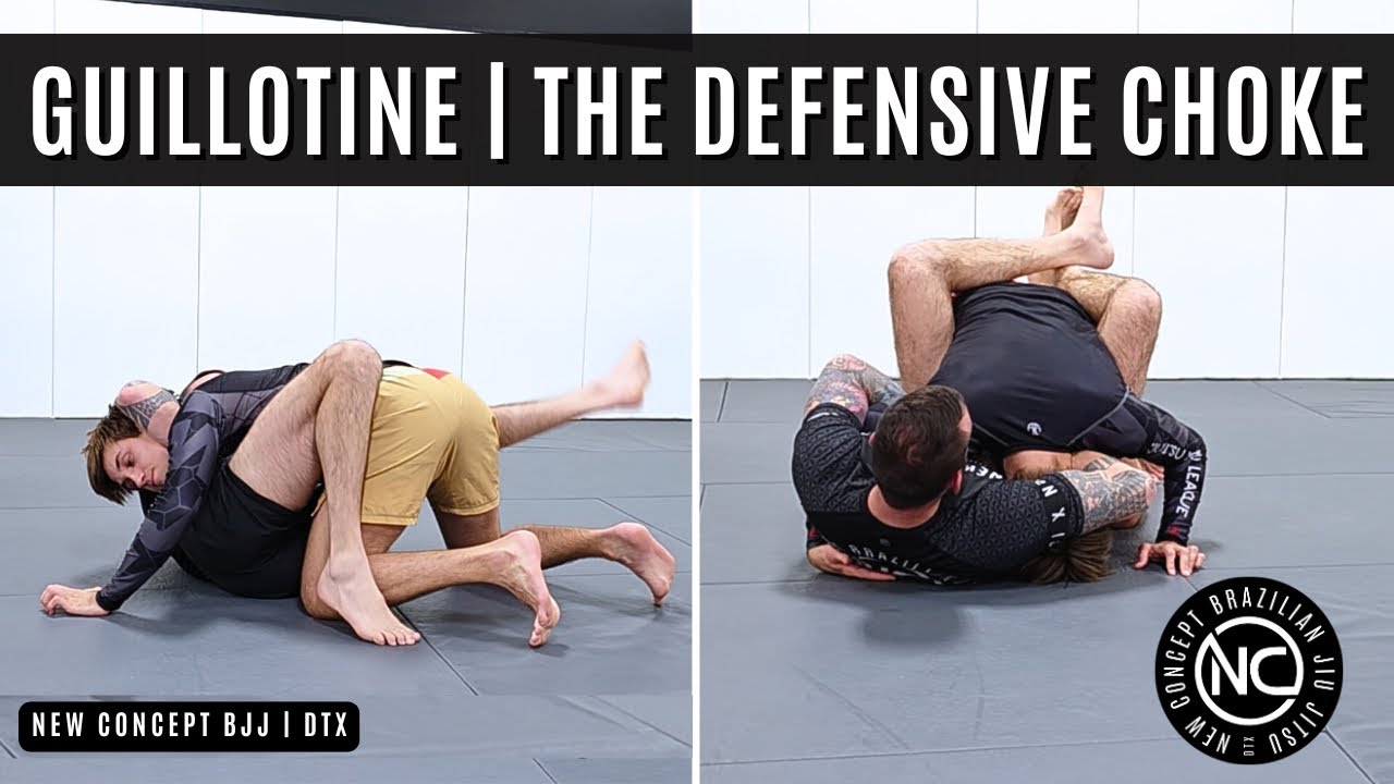 New Concept BJJ | Guillotine - The Defensive Choke | NoGi Caleb Flippin