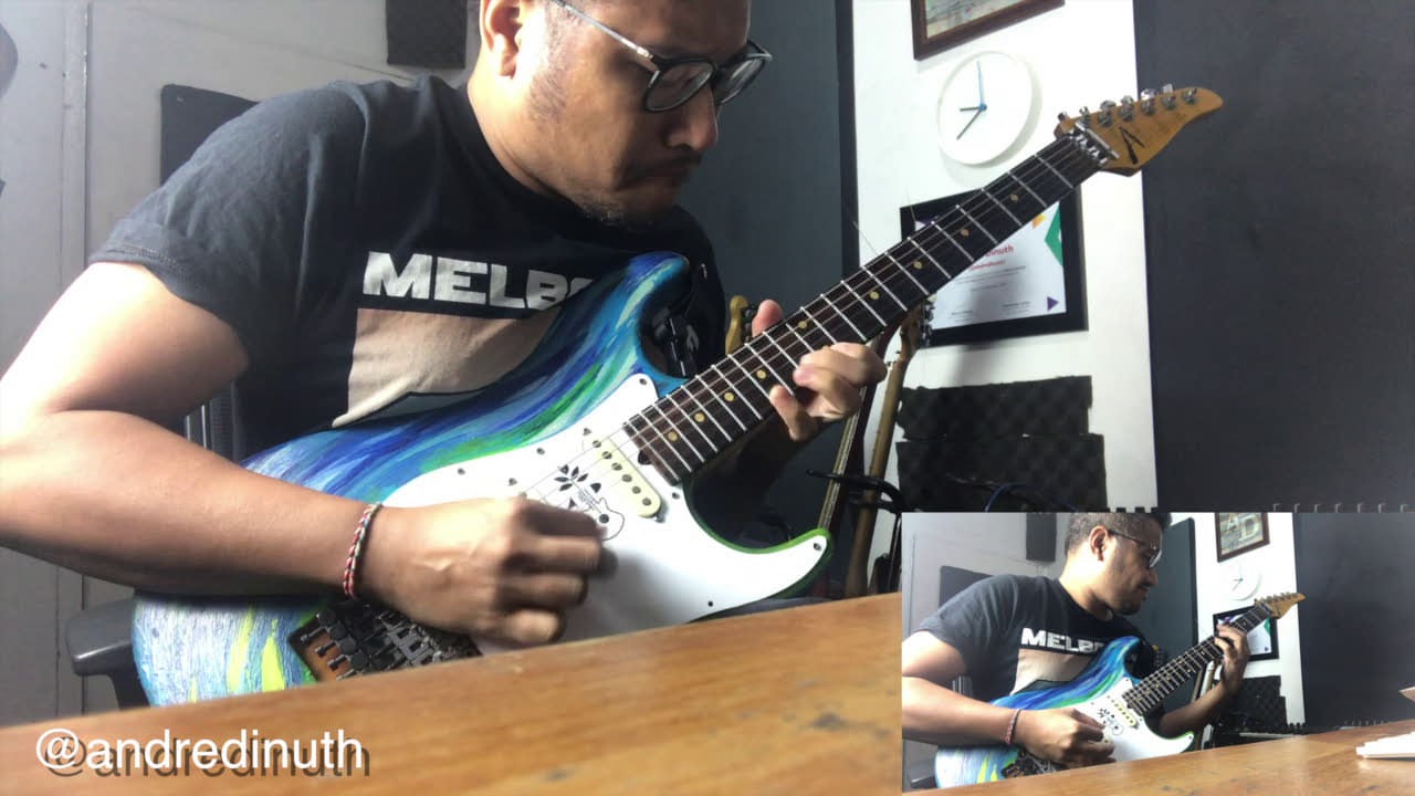A lil'  80s vibe Jam with my CAE3+ Bradshaw rig