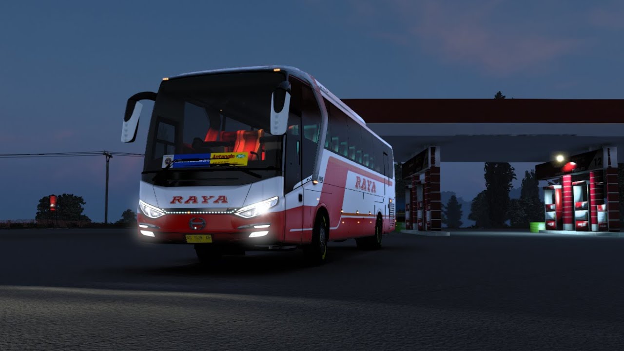Mencoba ETS 2 versi 1.46.2.2s (Jalan jalan di jalur pegunungan)