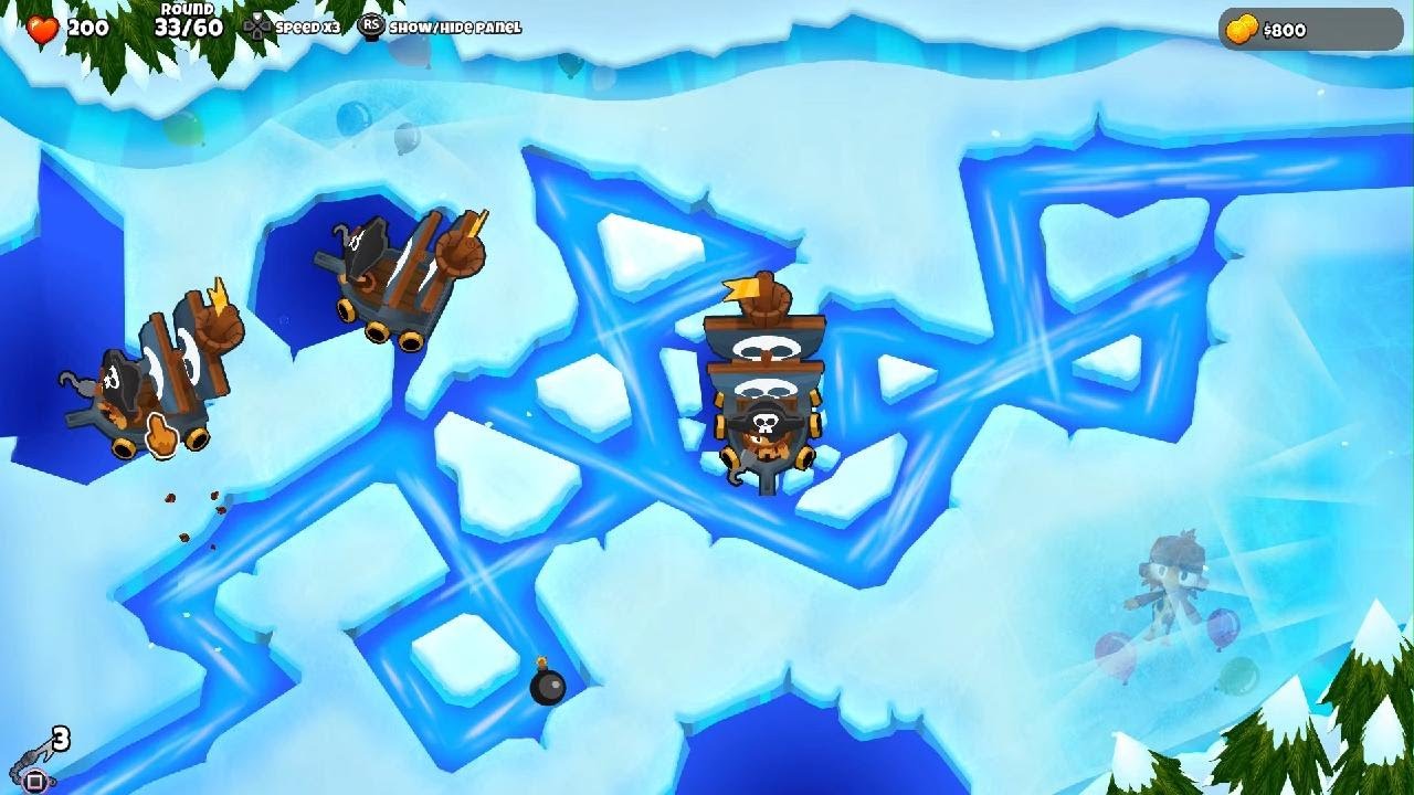 Bloons TD 6 - Frozen Over - Easy - Deflation - SUCCESS!