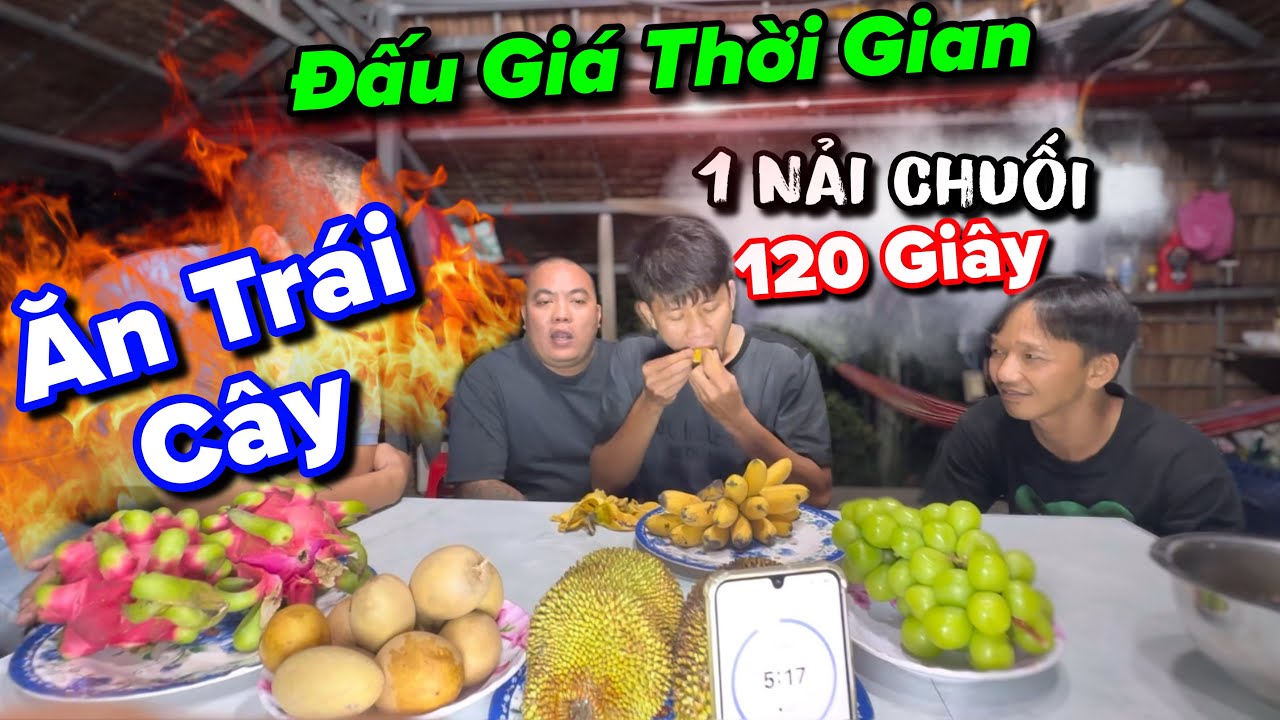 Thử Thách Đấu Giá Thời Gian Phiên Bản Ăn Trái Cây | liệu có ai hoàn thành cuộc thi