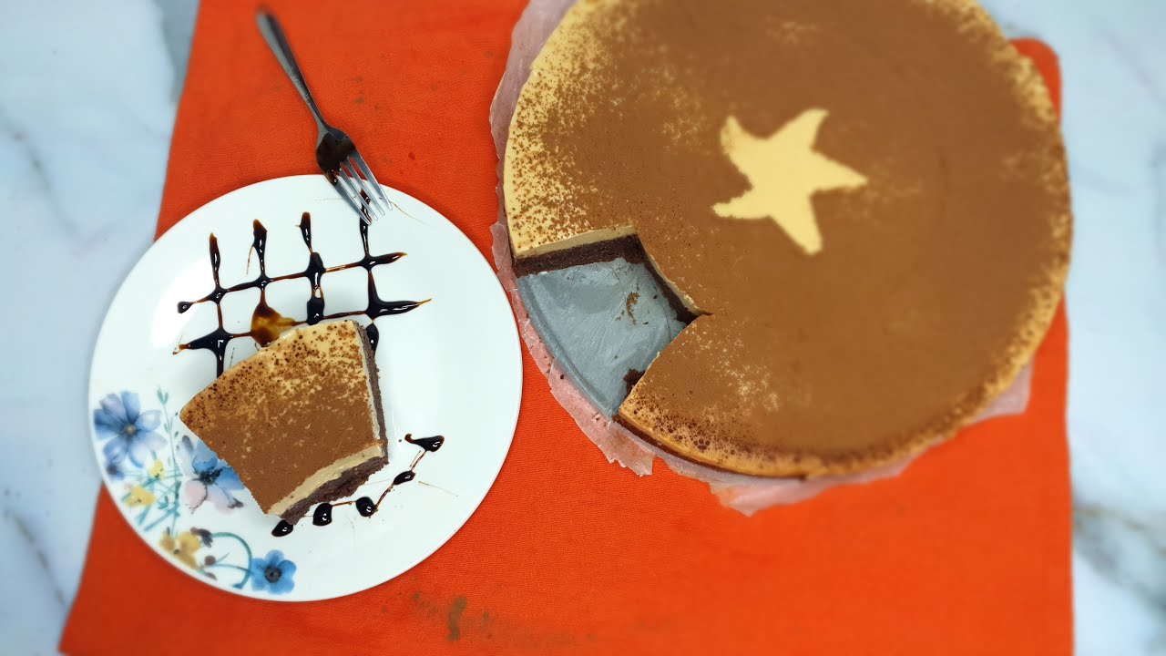 كعكة الشمواه الباردة اللذيذة 😋💛