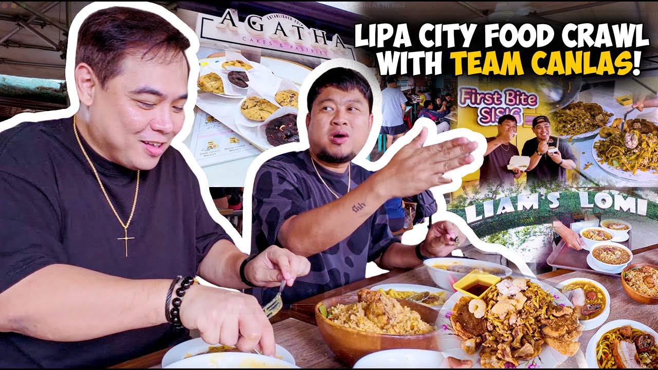LECHON Lomi, Tustado OVERLOAD, First Bite SISIG, and MORE! Lipa City Food Crawl with TeamCanlasTV!