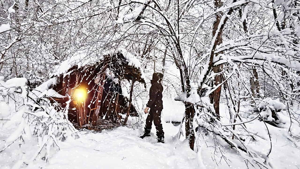 Woman Survives Alone in Cold Mountain Shelter in Winter | Trial by Cold and Snow
