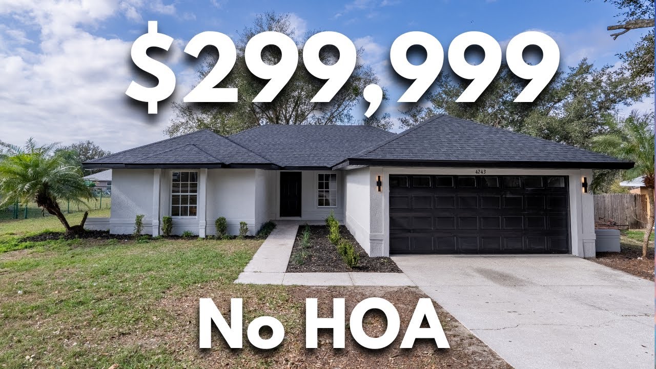 Home For Sale with No HOA - 15 Mins to Downtown Clermont - $299,999