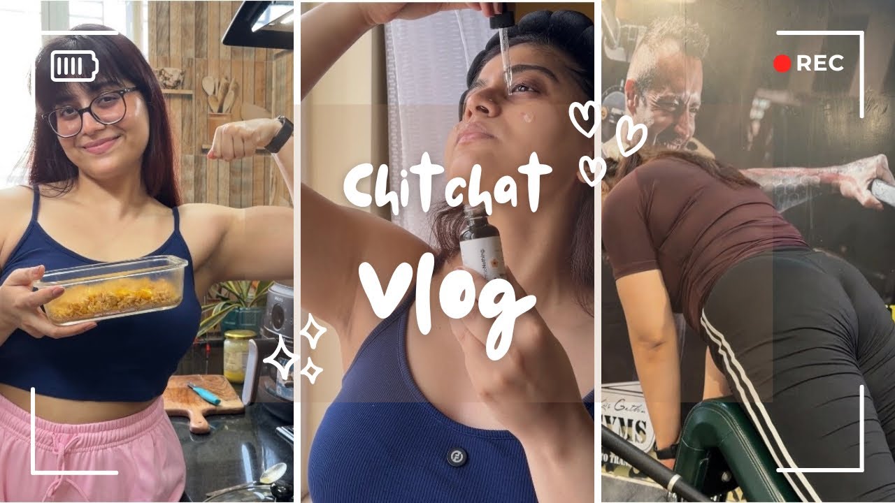 Chitchat Vlog 💛 Skincare, Coffee, Meal Prep & Leg Day Gym Routine