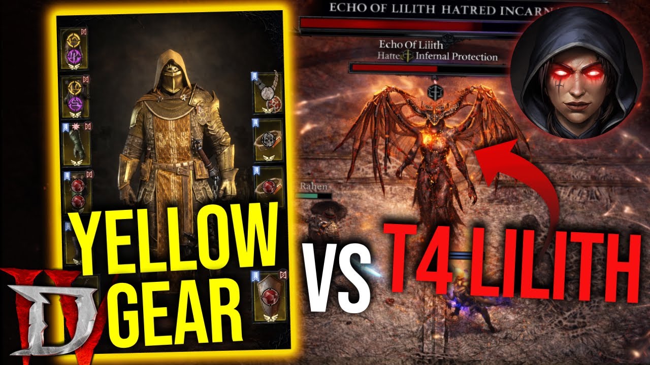 Beating Diablo 4 With Yellow Items Only