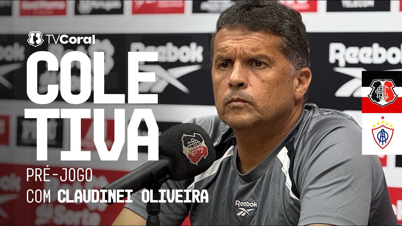 TV Coral - Coletiva pr&eacute;-jogo com Claudinei Oliveira - Santa Cruz x Itabaiana - S&eacute;rie C 2026