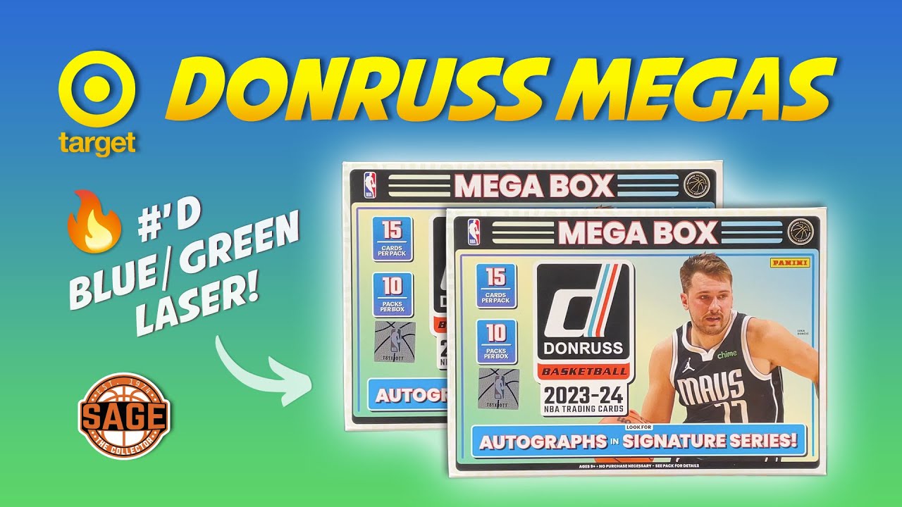 2023-24 Donruss Basketball Target Mega Boxes 🔥 Victor Wembanyama (x2) + #'d Blue/Green Laser!