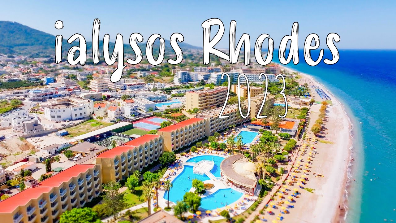 Ialysos Rhodes, [Rhodos] walking tour 4k, drone shots, Rodos Greece 2023