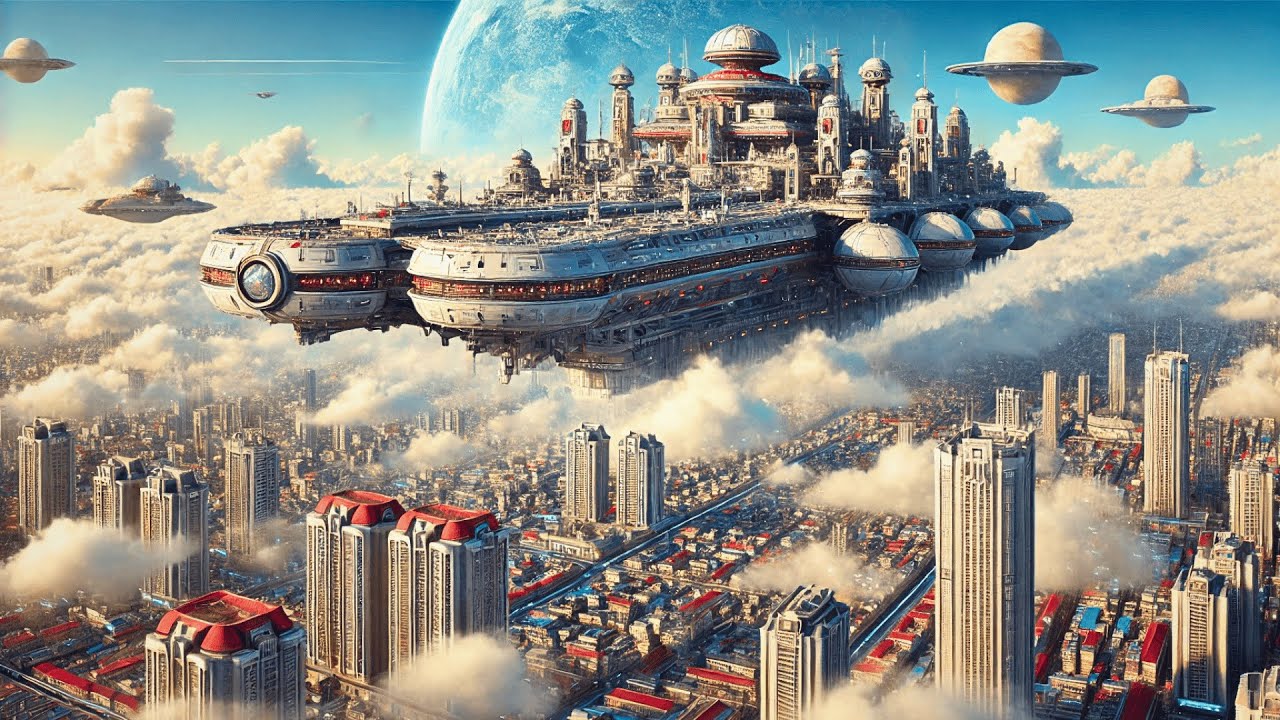 Futuristic City Above the Clouds &mdash; Syd Mead&rsquo;s Vision Reimagined by AI | NeoFuture City