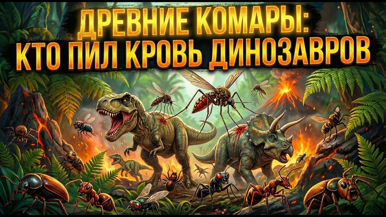 Древние комары: кто пил кровь динозавров?