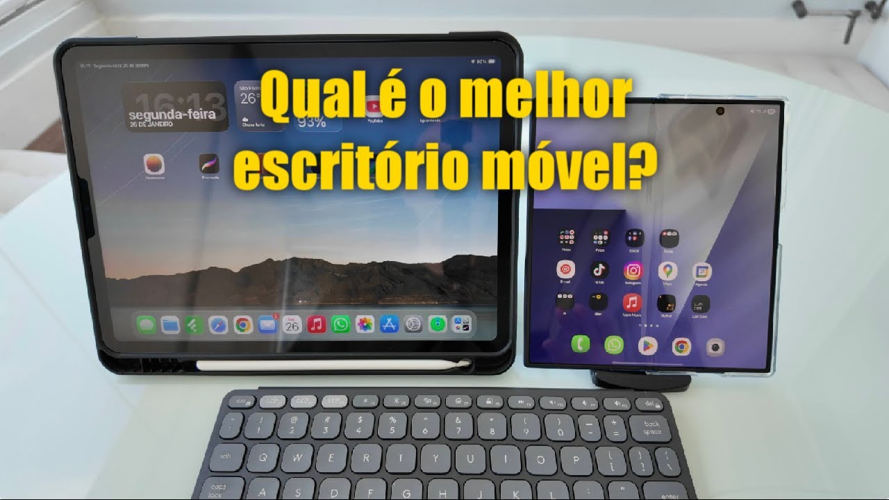 iPad Pro ou Galaxy Z Fold7: Qual é a melhor escolha para o trabalho móvel?