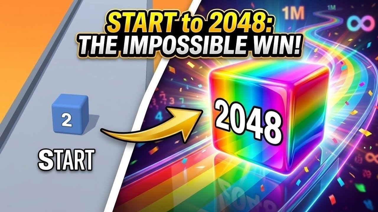 Jelly Run 2048 Part 1 🔥 The Craziest Start! Can I Reach 2048? 😱🎮 (Android, iOS) Gameplay Walkthrough
