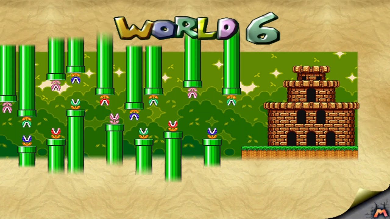 Super Mario Forever Fanmade 2014 Deluxe By LongZongKuiYan - World 6