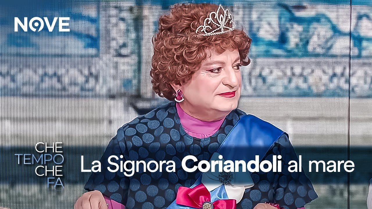 La Signora Coriandoli e le vacanze al mare | Che tempo che fa