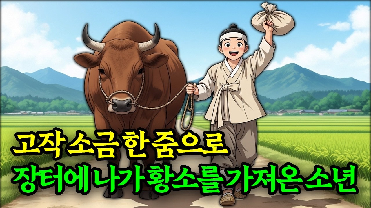 아버지가 남기고 간 고작 소금 한 줌으로 황소를 받아온 천재 소년