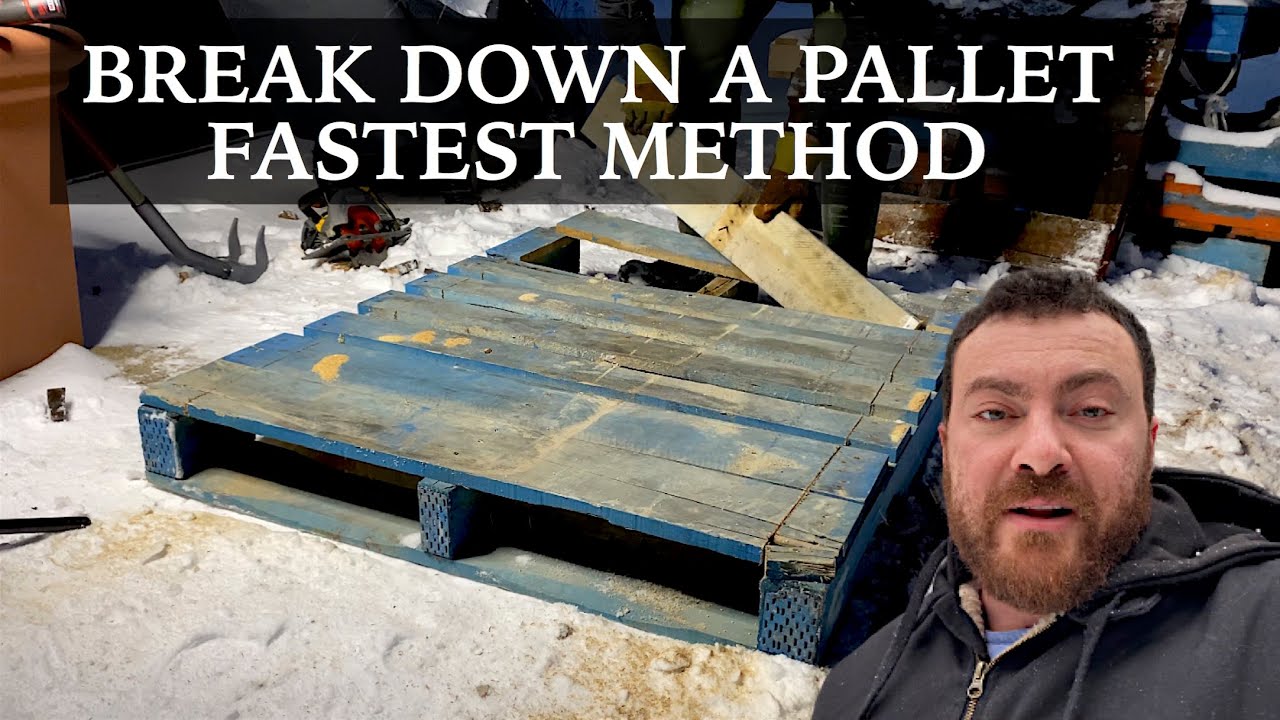 How To Break Down a Pallet - FAST and EASY