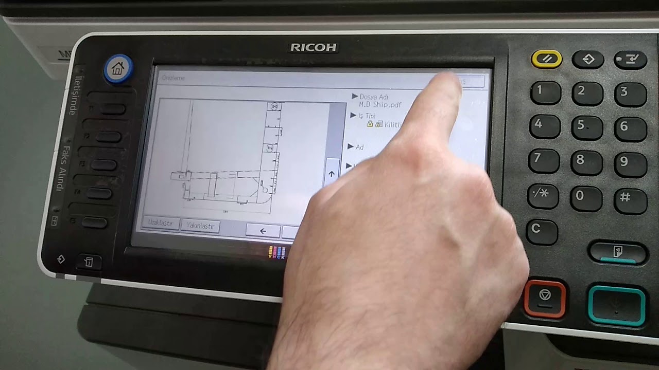 Printer Şifreli Çıktı ve Printer Üzerinden Baskı Ön İzleme RİCOH