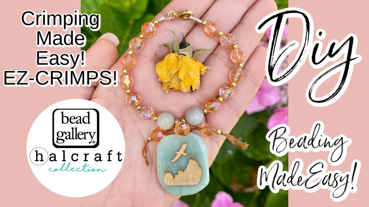 Crimping made easy Create this boho beaded bracelet featuring our cave painting pendants DIY Jewelry