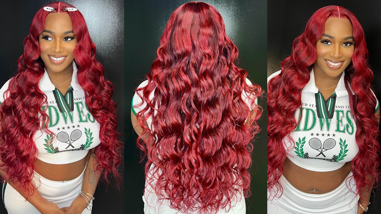 Red Hair Color Tutorial  + Wand Curls | West Kiss Hair