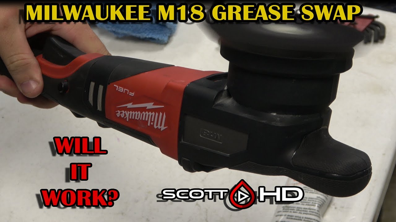 Milwaukee M18 Cordless Polisher 21mm and 15mm Grease Swap and upgrade - Does it fix the noise issue?