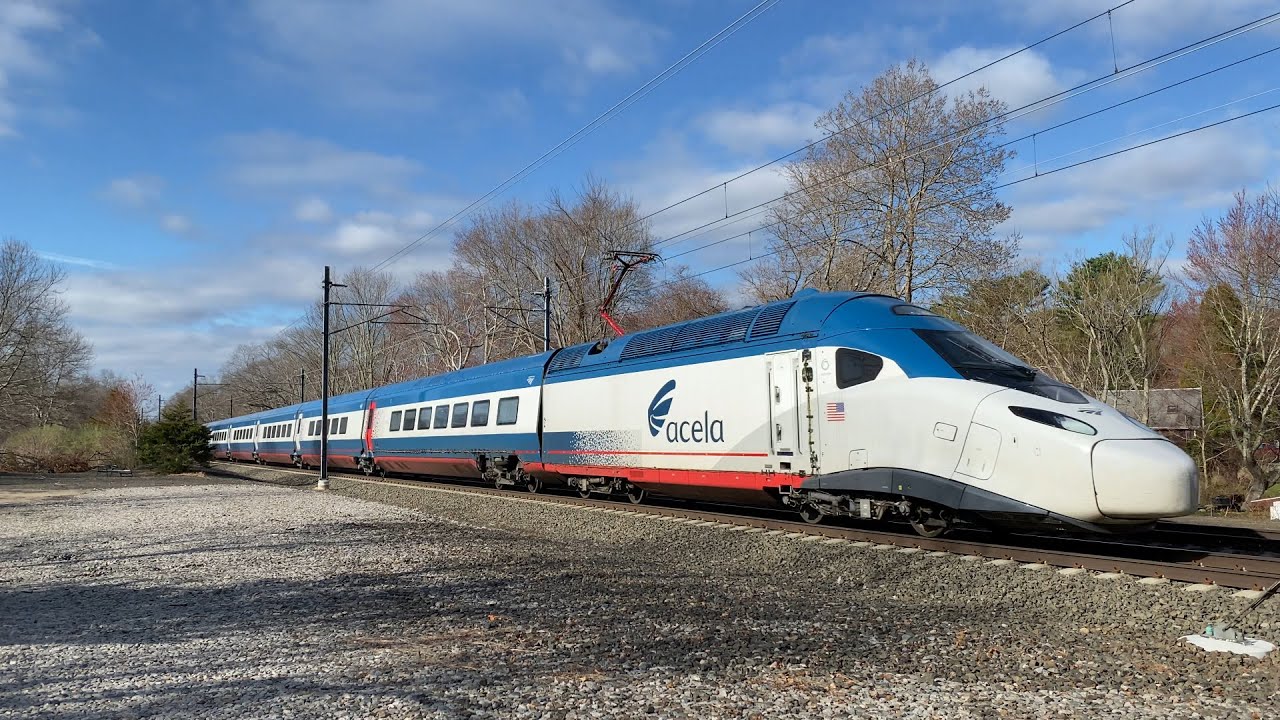 165 MPH Amtrak Alstom Avelia Liberty (NextGen Acela) Daylight Testing in Rhode Island (April 2021)