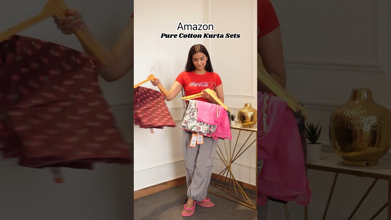 Pure cotton Kurta sets from Amazon #amazonhaul #amazonfinds #cottonsuits
