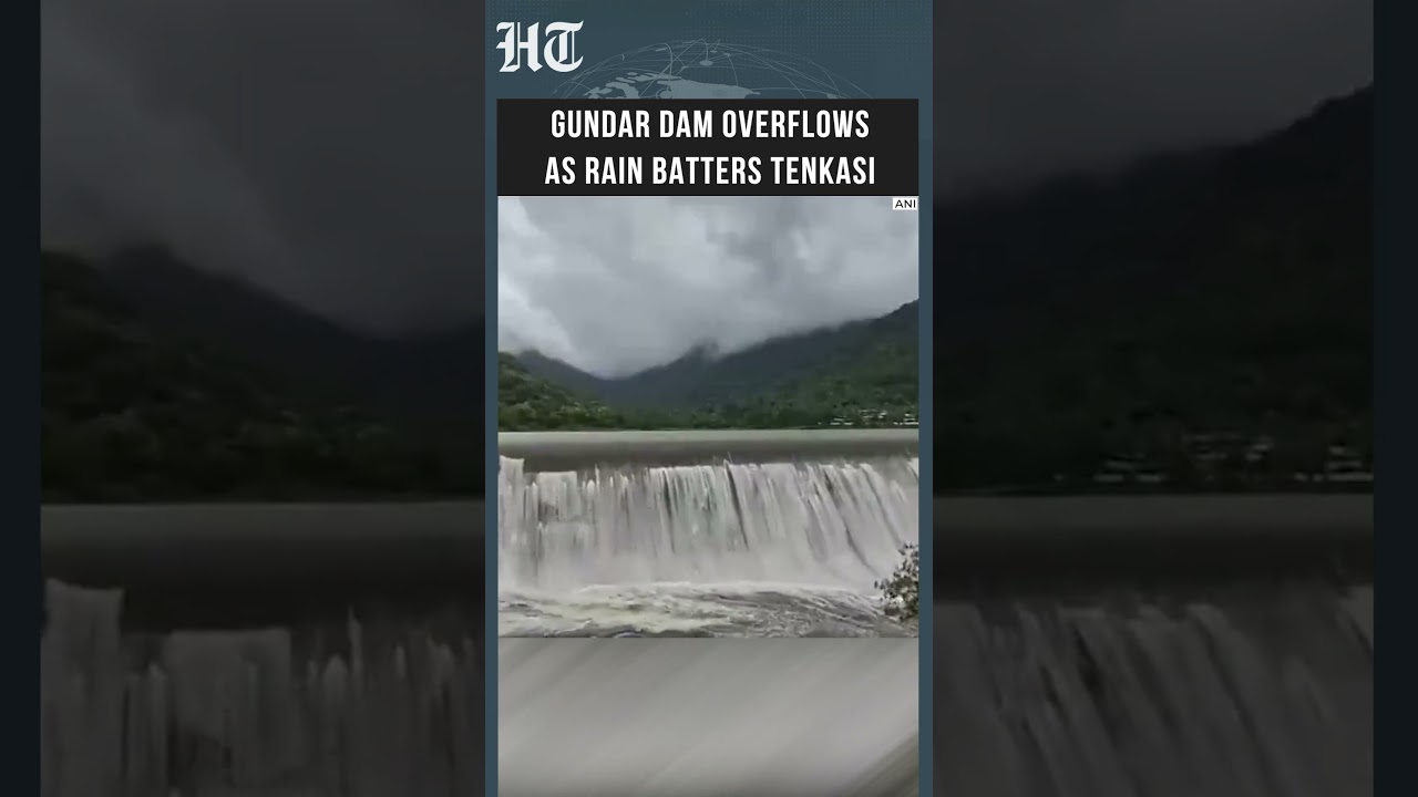 Watch: Gundar Dam Overflows After Heavy Rain in Tamil Nadu | #shorts